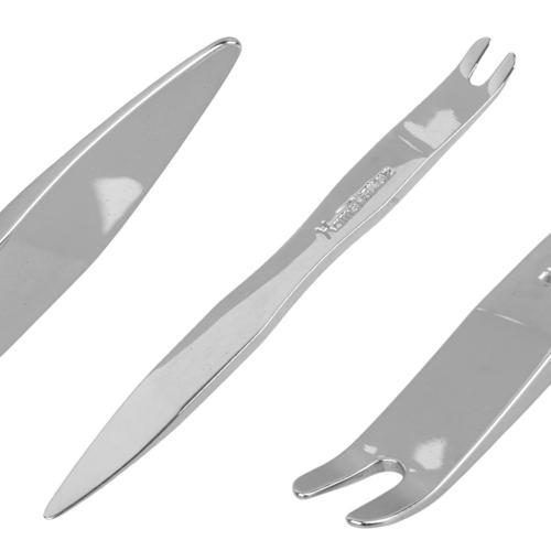 ARAÇ İÇİ SES SİSTEMİ SÖKME LEVYESİ KROM KAPLAMA ÇELİK (5X165MM) (4401)