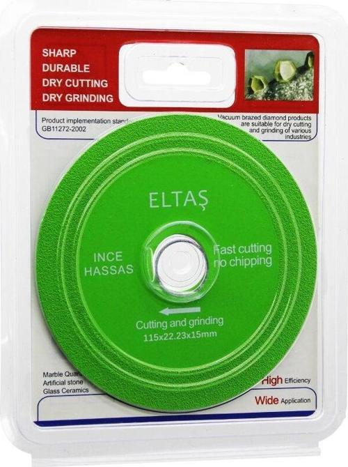 CAM KESME  YEŞİL HASSAS KESİCİ DİSK - TAŞLAMA  115X22X23X15MM (4401)