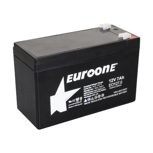 EUROONE EO127.0 12 VOLT - 7 AMPER AKÜ (150 X 65 X 90 MM) (4401)