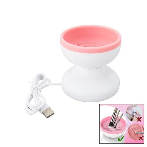 MAKEUP BRUSH CLEANER MAKYAJ FIRÇA TEMİZLEME MAKİNESİ  USB ÇALIŞMA - SİLİKON TIRTIKLI HAZNE (4401)