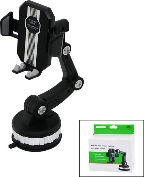 OTO- ARAÇ TELEFON- BARDAK TUTUCU VANTUZAKROBAT- 3 EKLEMLİ AYAR - 360° (4401)