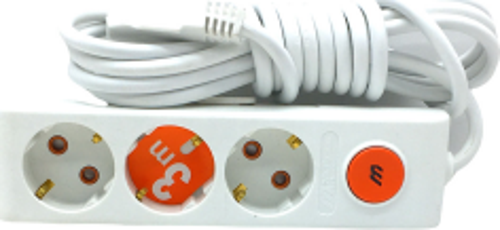 3LÜ ANAHTARLI 3MT.UZATMA KABLO GRUP PRİZ (4401)