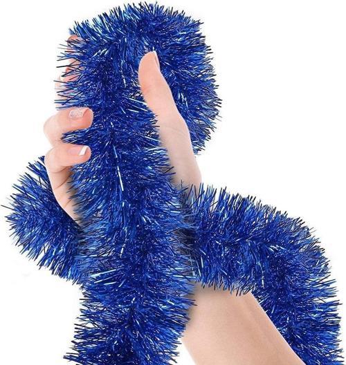 Parti İçin Sim Süs 2 Metre Uzunluk 8 cm Genişlik Mavi Renk İthal (4401)