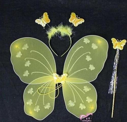 Kelebek Kanat Seti Sarı Renk (4401)