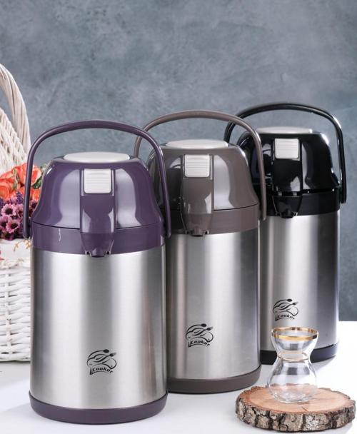 CKR-2007 2.5LT POMPALI ÇELİK TERMOS (4401)