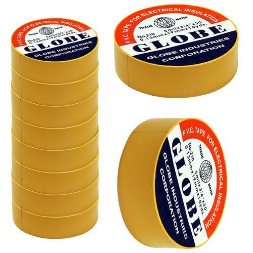 GLOBE İZOLE BANT SARI 10LUK  0.13MMX19MM (4401)