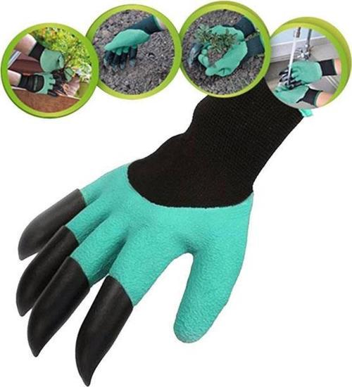Toprak Kazma Ekme Çapalama İçin Korumalı Bahçe Bahçivan Eldiveni (4401)