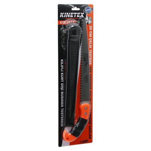 KURT DİŞİ   300MM  ÇELİK BUDAMA TESTERESİ  PLS.KILIFLI   PLASTİK SAPLI   30CM - SAPLI=43CM (4401)