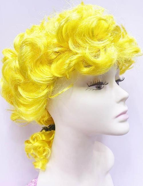 Marquis Baroque Peruk Barok Dönem Yargıç Peruğu Sarı Renk (4401)