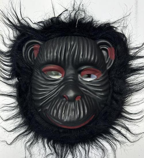 Orangutan Maskesi - Maymun Maskesi - Goril Maskesi Yetişkin Çocuk Uyumlu Siyah Renk Model 4 (4401)