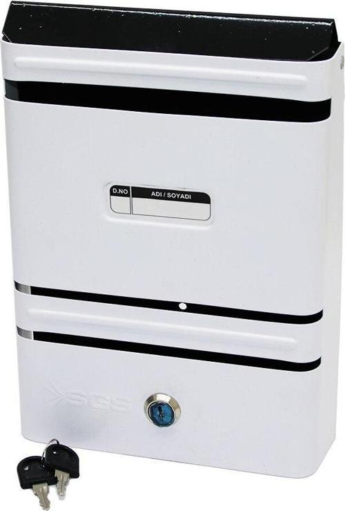 METAL BEYAZ POSTA KUTUSU (4401)