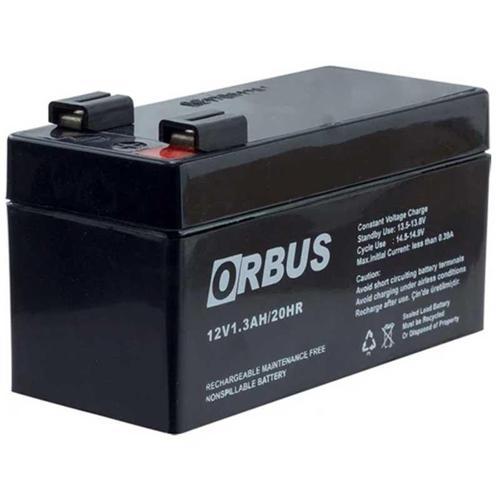 AKÜ 12 VOLT 1.3 AMPER ORBUS ORB12-1.3 (96 X 42 X 52 MM) (4401)