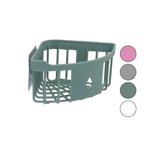 ÜÇGEN KÖŞELİK  BANYO - MUTFAK ORGANİZERİ  RENKLİ PLASTİK   YAPIŞKANLI MONTAJ (4401)