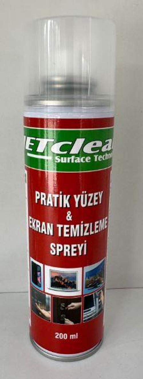 JETCLEAN 200ML PRATİK YÜZEY VE EKRAN TEMİZLEME SPREYİ (4401)