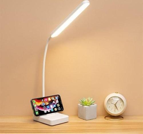 İnce Uzun USBli Dokunmatik 3 Kademeli 360 Derece Özel Göz Korumalı led Lityum Masa Lambası (4401)