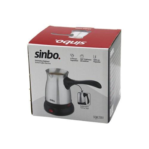 ÇELİK ELEKTRİKLİ CEZVE TÜRK KAHVE MAKİNESİ - 6FİNCAN=500ML 360 DERECE KABLOSUZ KULLANIM KATLANIR KULP 600W SCM-2991 (4401)