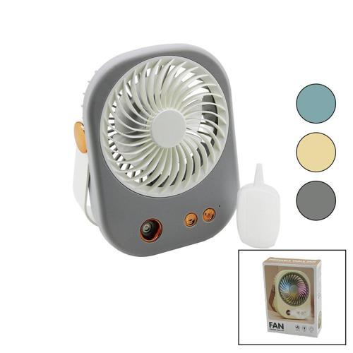 SU SPREYLİ USB MİNİ FAN 15.5X12CM MASA ÜSTÜ USB ŞARJLI 2İN1 KULP=TAŞIMA - DURUŞ 3 KADEME HIZ BJJ-566 (4401)