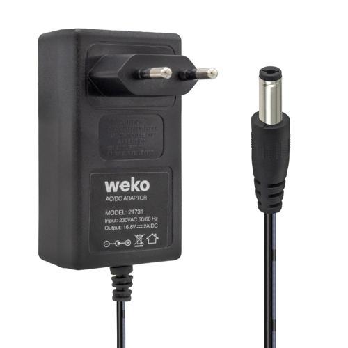 16.8 VOLT - 2 AMPER 5.5*2.5 UÇLU KIRMIZI YEŞİL LEDLİ PRİZ TİPİ ŞARJ ADAPTÖRÜ (4401)