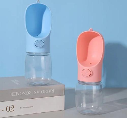 Taşınabilir Butonlu 350 ml Evcil Hayvan Suluğu (4401)