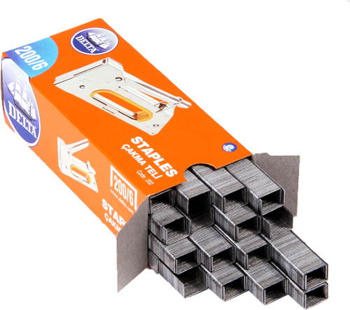 200/6 MOBİLYA ÇAKMA ZIMBA TELİ 5000 PARÇA . (4401)