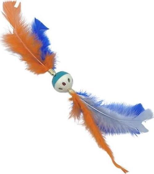 Tüylü Püsküllü Kedi Oyuncağı Dikkat Çekici Renkli Sevimli Evcil Hayvan Oyuncağı (4401)
