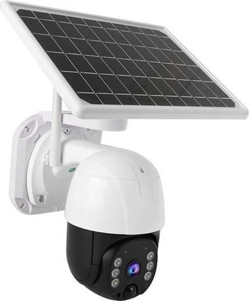 Solar Panelli Su Geçirmez Gece Görüş Destekli Wifi Bağlantılı Güvenlik Kamerası (4401)