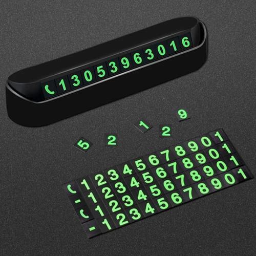 Pratik Fosforlu Telefon Numarası Yamzak İçin Araç İçi Oto Numaratör Numaralık (4401)