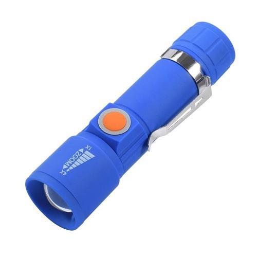 USB ŞARJLI 3 MODLU PLASTİK KASA MİNİ EL FENERİ (4401)