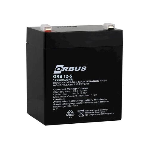 AKÜ 12 VOLT 5 AMPER ORBUS ORB12-5 (90 X 70 X 101 MM) (4401)