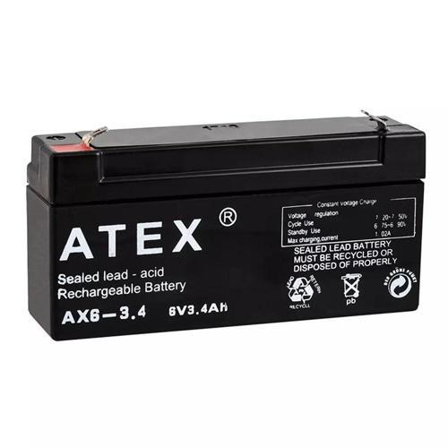 ATEX AX6-3.4 6 VOLT - 3.4 AMPER YATIK AKÜ (12.5X6X3CM) (4401)