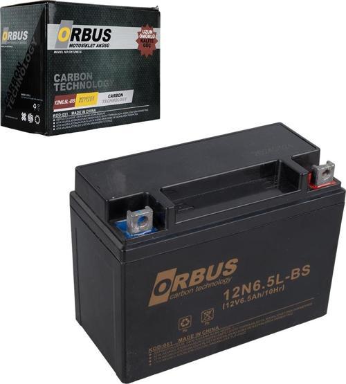 ORBUS 12N6.5L-BS 12V 6.5A MOTOSİKLET AKÜSÜ (139 X 66 X 100 MM) (2.05KG) (4401)