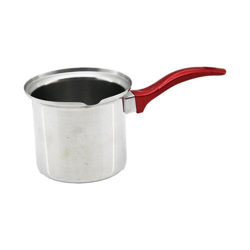 NO-6  ÇELİK CEZVE  KIRMIZI KULP (4401)