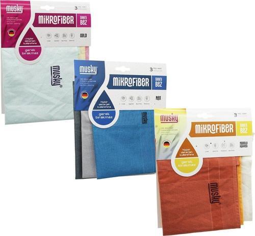 3PCS 40X60MM NEON-AN.KAHVE-GOLD MİX MİKFROFİBER SİHİRLİ BEZ DETERJANA GEREK YOK CAM- ARABA- MUTFAK- BANYO (4401)