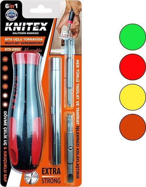 6IN1 - ÇIKAR TAK  KAUÇUKLU BİTS UÇLU TORNAVİDA (4401)