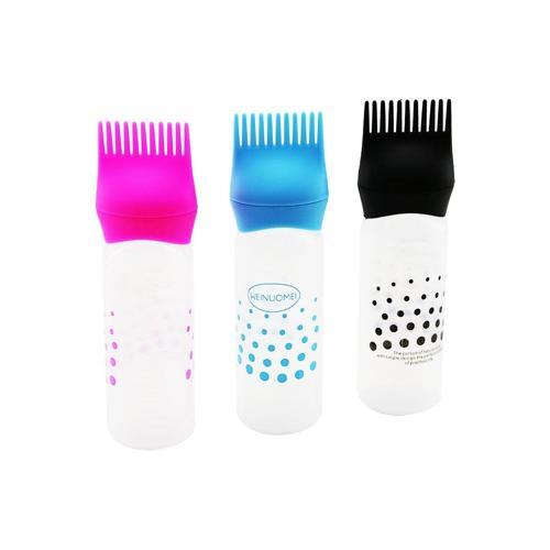 SAÇ BOYAMA TARAK RENKLİ 6OZ ÖLÇEKLİ - ŞEFFAF PLASTİK ŞiŞELİ (4401)