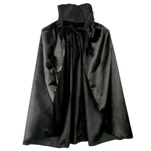 Siyah Renk Yakalı Halloween Pelerini 90 cm (4401)