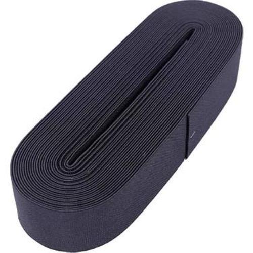 SİYAH - 4CM PAÇA LASTİK YASSI GENİŞ 10MT. (4401)