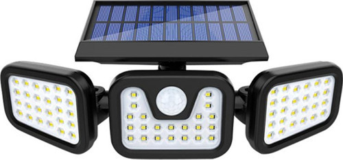 MX-W771A SENSÖRLÜ 3 MODLU 74 LEDLİ SOLAR AYDINLATMALI DUVAR LAMBASI (4401)