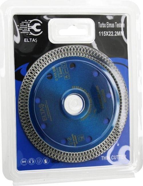 TURBO  ELMAS   MERMER  KESİCİ DİSK  115MMX22.2MM   İNCE HASSAS  TESTERE 1.2MM (4401)