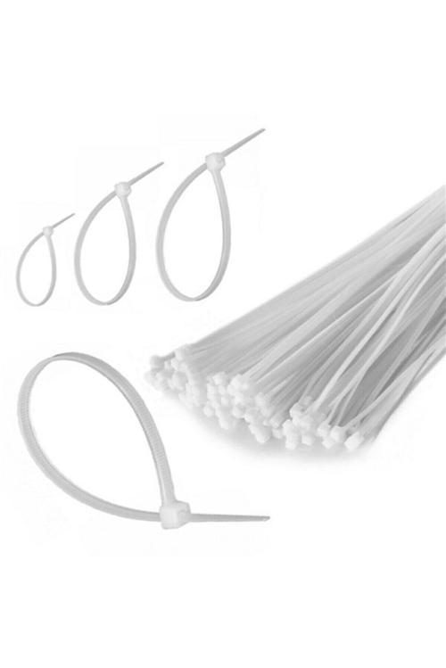 100 Adet Plastik Cırt Kelepçe Kablo Bağı Kablo Düzenleyici-4.8 X 380 MM (4401)