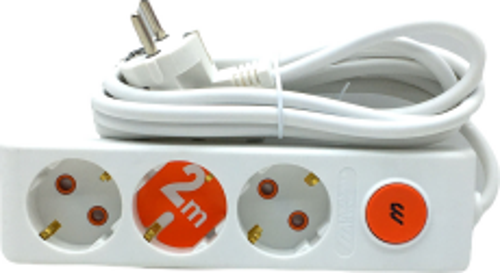 3LÜ ANAHTARLI 2MT.UZATMA KABLO GRUP PRİZ (4401)