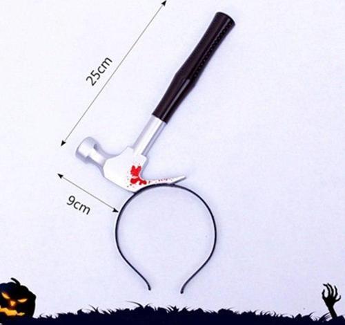 Kafaya Saplanmış Kahverengi Saplı Çekiç Şaka Tacı (4401)