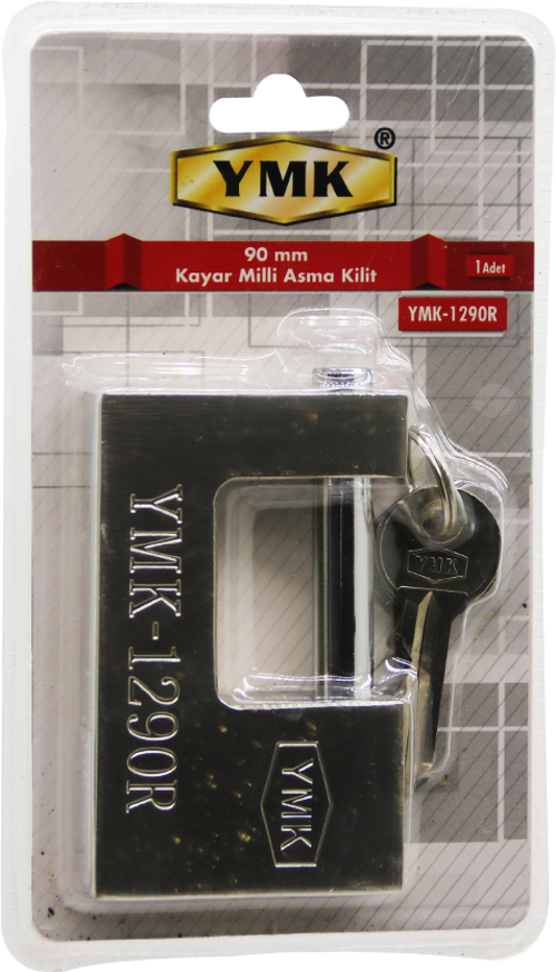 90MM GRİ KAYAR MİLLİ ASMA KİLİT (4401)