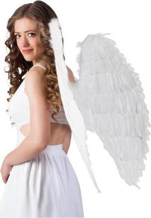 Beyaz Renkli Büyük Boy Melek Kanadı 55x80 cm (4401)