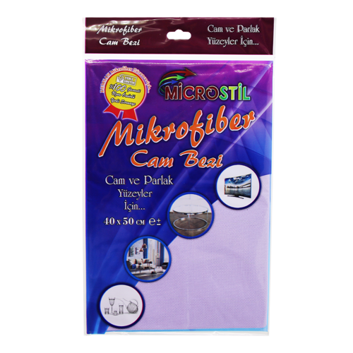 40X50CM MİKROFİBER TEMİZLİK CAM BEZİ (4401)