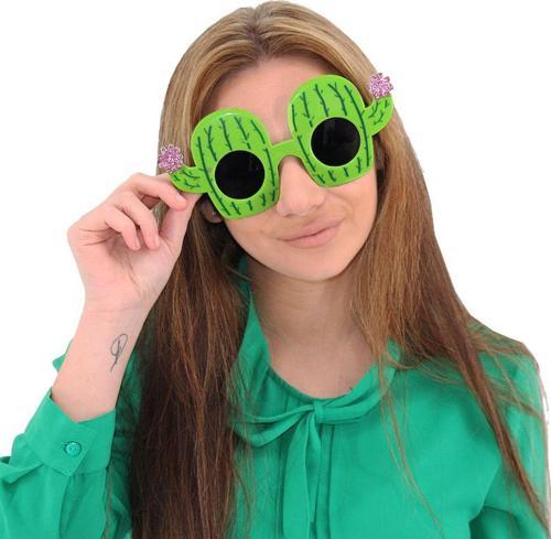 Kaktüs Temalı Hawaii Yaz Partisi Gözlüğü 8.5x18.5 cm (4401)