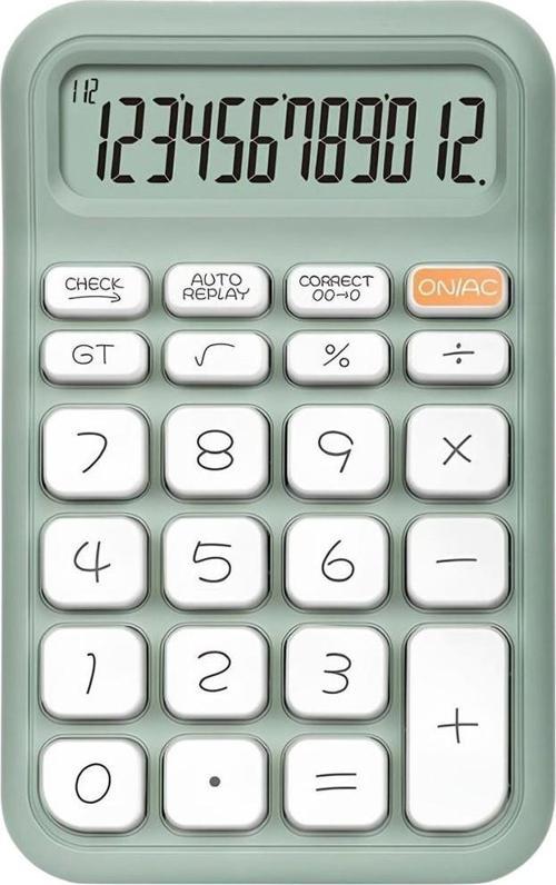 YEŞİL 12 HANELİ HESAP MAKİNESİ (4401)