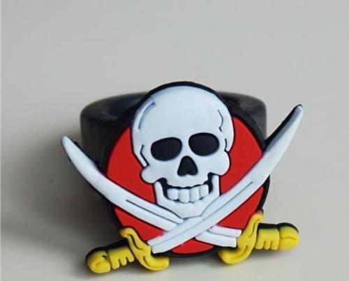 Korsan Kılıçlı Çocuk Uyumlu Plastik Korsan Yüzüğü (4401)