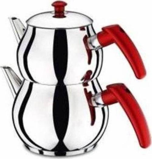 M.L.C Aile Boy Küre Paslanmaz Çelik Çaydanlık