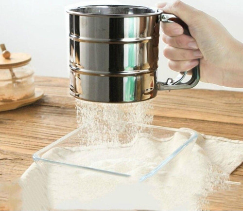 Pratik Paslanmaz Tetikli Metal Un Eleği - Paslanmaz Metal Un Ve Şeker Eleği - Metal Elek